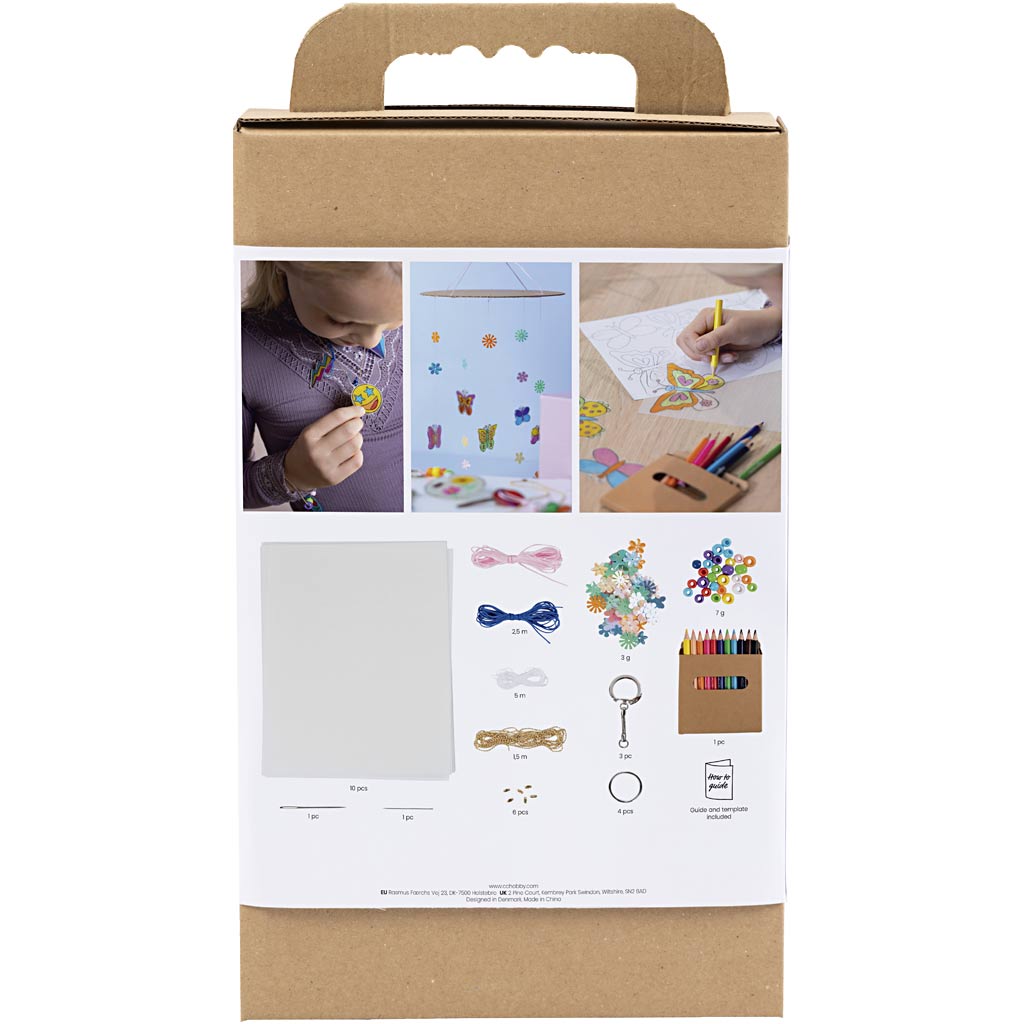 Craft Kit Shrink Plastic, mobiiltelefon, kaelakee, käevõru, võtmehoidja, erinevad värvid, 1 pakk - Image 2