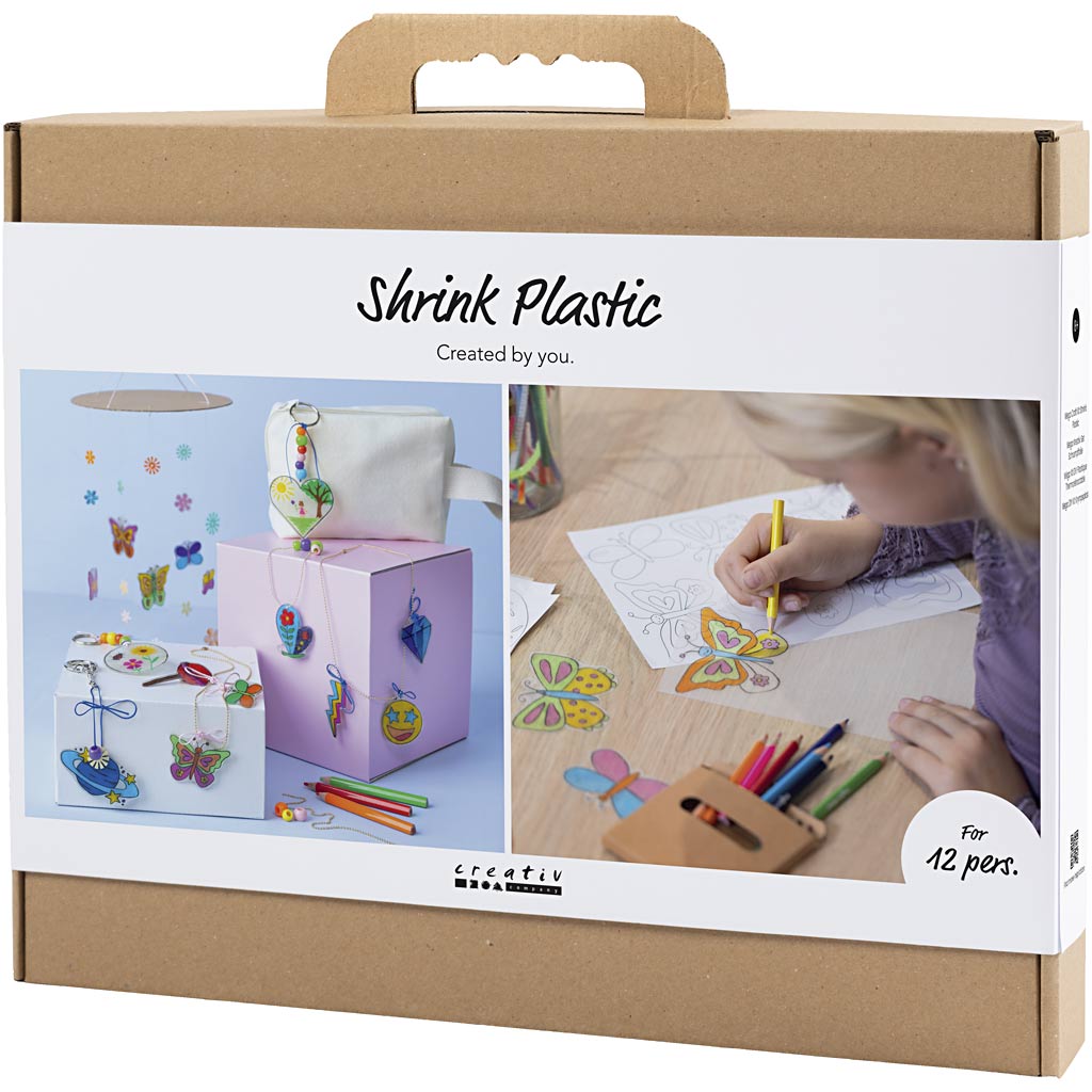 Group Craft Kit Shrink Plastic, mobiiltelefon, kaelakee, käevõru, võtmehoidja, erinevad värvid, 1 pakk - Image 3