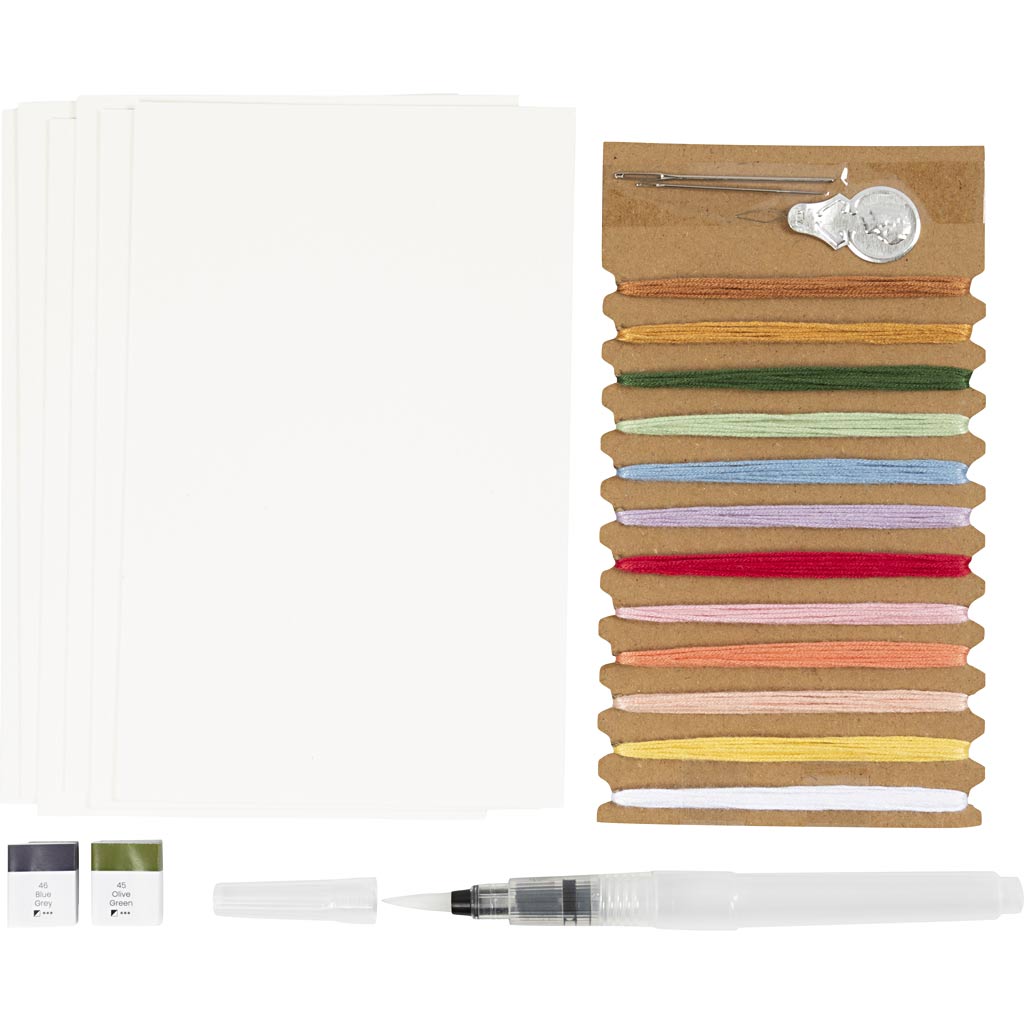 Mini Craft Kit Tikkimine, maalid tikandiga, erinevad värvid, 1 pakk - Image 4