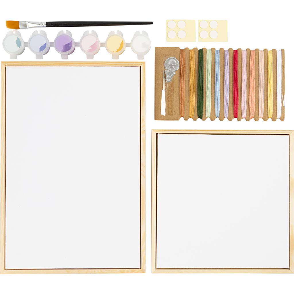 Käsitöökomplekt Tikkimine, pildid, pastelsed värvid, 1 pakk - Image 4