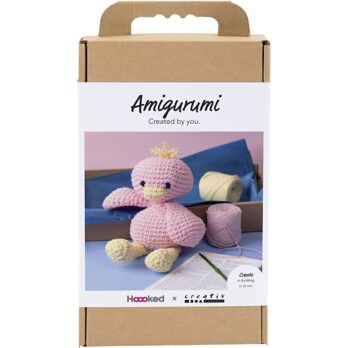 Käsitöökomplekt Amigurumi , pardipoeg, heleroosa, helekollane, 1 pakk