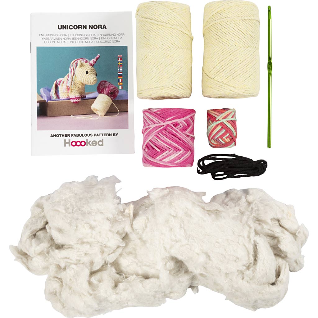 Käsitöökomplekt Amigurumi , Ükssarvik, vikerkaarevärvid, 1 pakk - Image 4