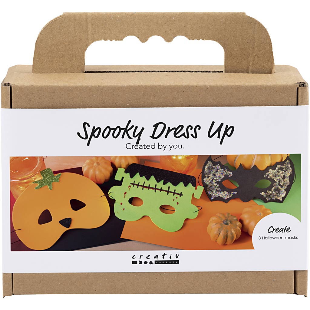 Mini Craft Kit Spooky Dress-Up, maskid, halloween värvid, 1 pakk