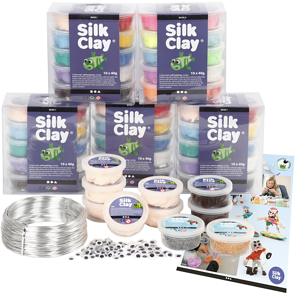 Rühma käsitöökomplekt tegelased Silk Clay®, 1 komplekt