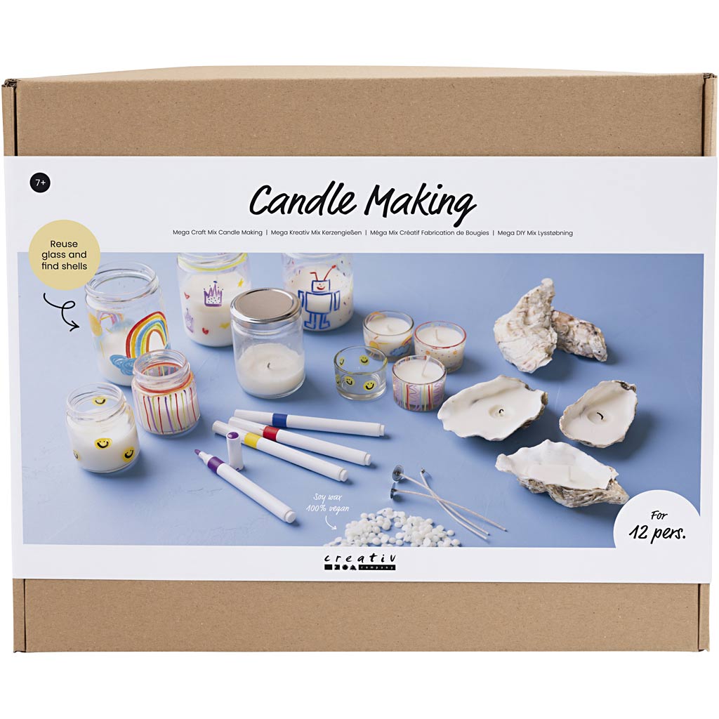 Group Craft Kit Küünla valmistamine, teeküünla hoidjad, 1 pakk