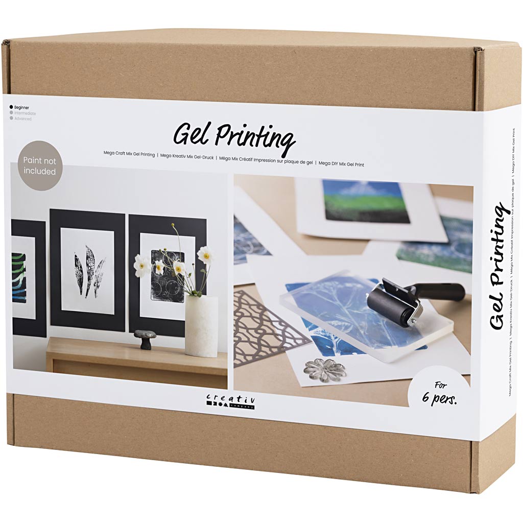 Group Craft Kit Gel Printing, 1 pakk - Image 3