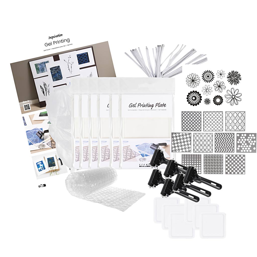 Group Craft Kit Gel Printing, 1 pakk - Image 4
