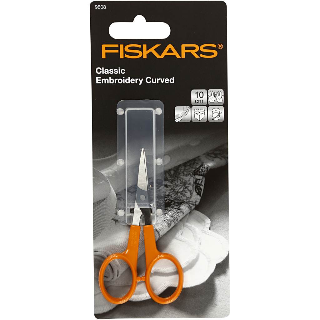 Fiskars Classic Precision käärid, L: 10 cm, kurvetäpid, 1 tk - Image 2