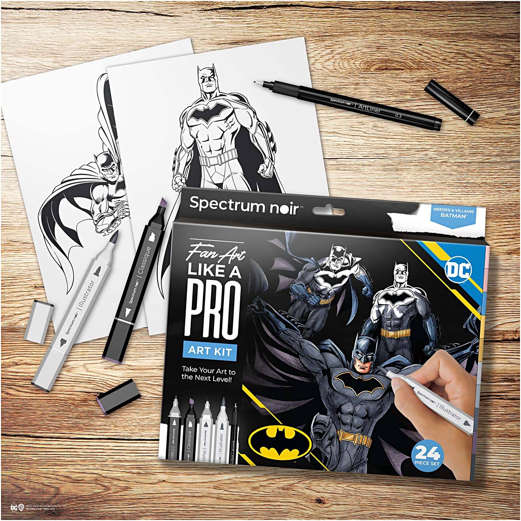 Craft Kit Illustration, Batman: Heroes & Villains , erinevad värvid, 1 pakk
