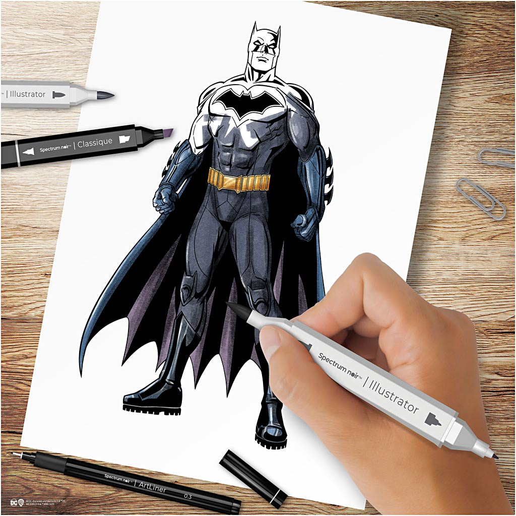 Craft Kit Illustration, Batman: Heroes & Villains , erinevad värvid, 1 pakk - Image 4
