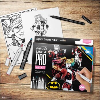 Käsitöökomplekt Illustratsioon, Harley Quinn, erinevad värvid, 1 pakk