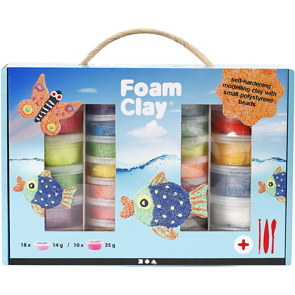 Foam Clay® kinkekarp, värvivalik, 1 komplekt