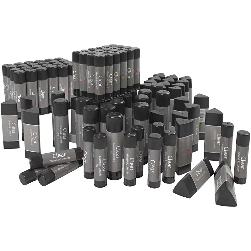 Läbipaistev liimipulk, 96 tk/ 1 pakk