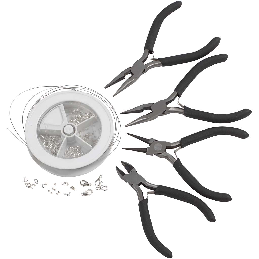 Ehted valmistamise komplekt, hõbetatud, 1 komplekt - Image 2