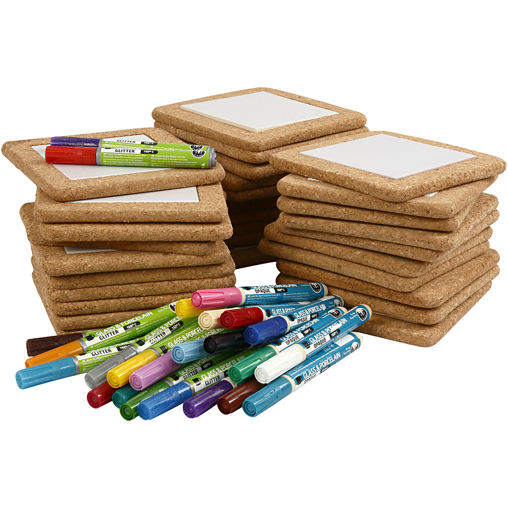 Group Craft Kit Trivet Painting, suurus 15,5x15,5 cm, erinevad värvid, 1 komplekt. - Image 3