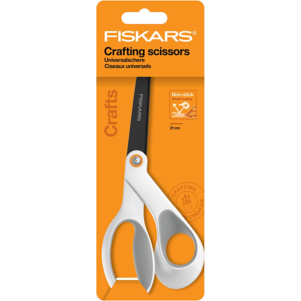Fiskars mittekleepuvad üldkasutatavad käärid, L: 21 cm, paremal, 1 tk - Image 2