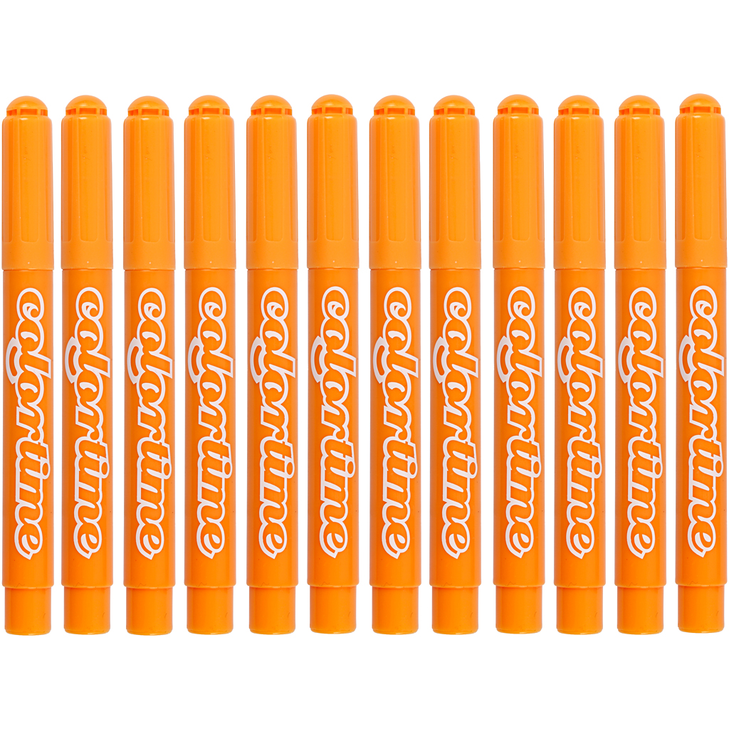 Colortime markerid, joon 5 mm, soe kollane, 12 tk/ 1 pakk - Image 4