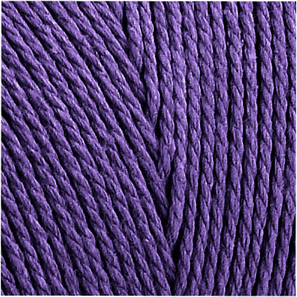 Makramee nöör, L: 315 M, paksus 1 mm, õhuke kvaliteet 12/12, lilla, 220 g/ 1 pallikas - Image 4