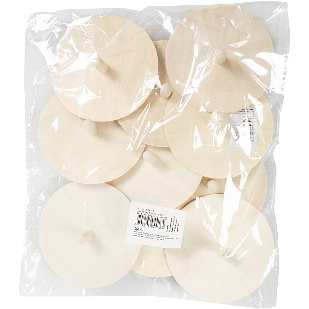 Spinning Top, H: 4 cm, diameeter. 8 cm, 10 tk/ 1 pakk - Image 2