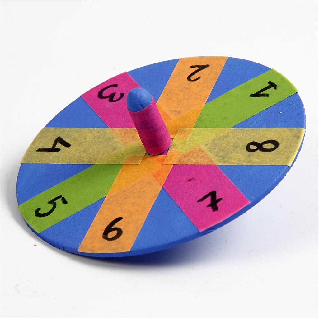 Spinning Top, H: 4 cm, diameeter. 8 cm, 10 tk/ 1 pakk - Image 3