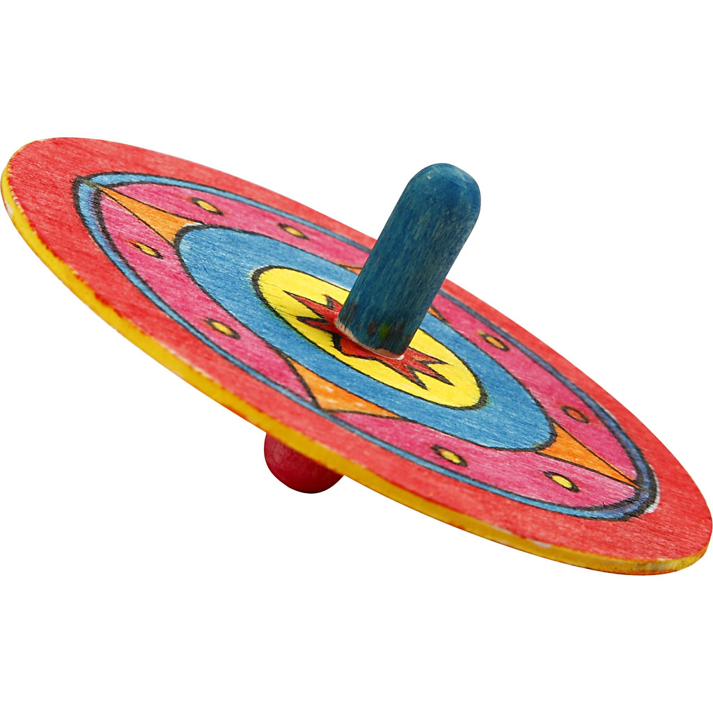 Spinning Top, H: 4 cm, diameeter. 8 cm, 10 tk/ 1 pakk - Image 7