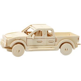 3D ehitusfiguur, Pick-up veoauto, suurus 19,5x8x12 cm, 1 tk.