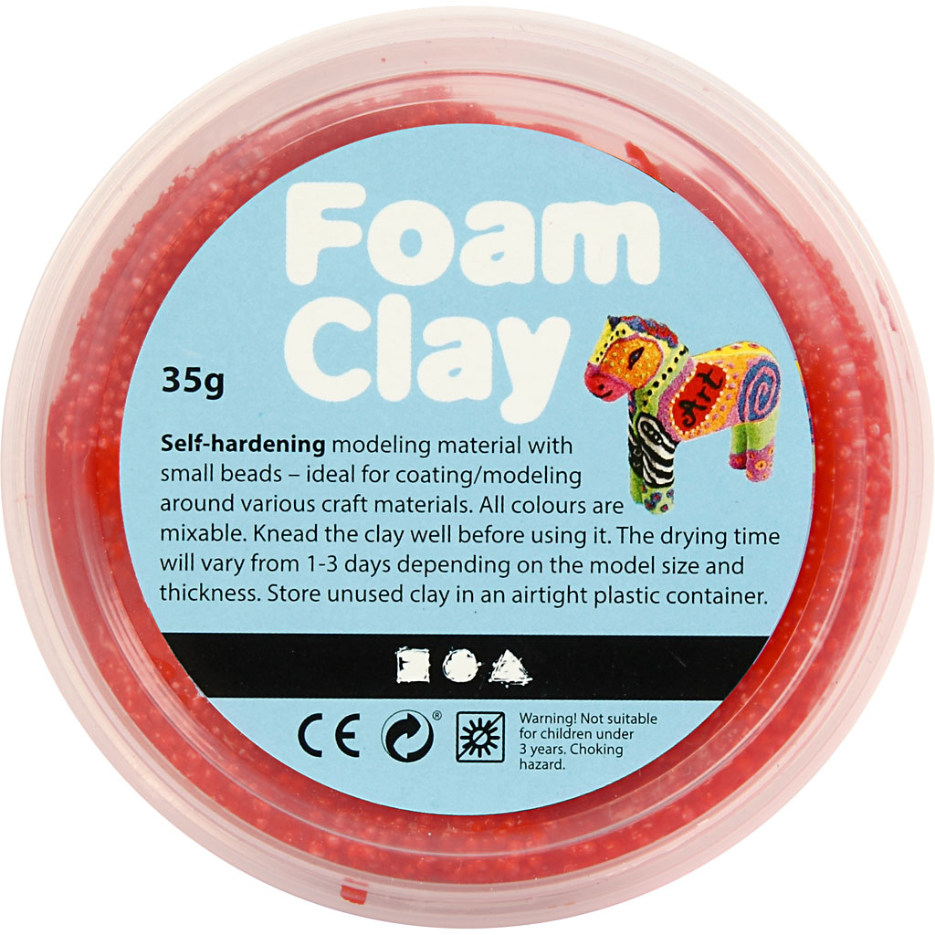 Foam Clay®, punane, 35 g/ 1 tuubi - Image 3