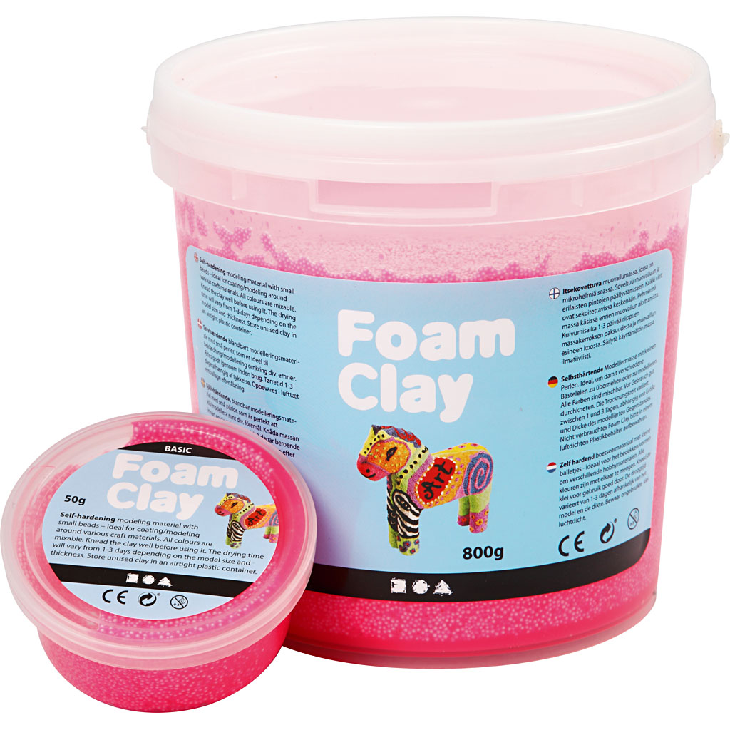 Foam Clay®, neoonroosa, 35 g/ 1 tuubi - Image 5