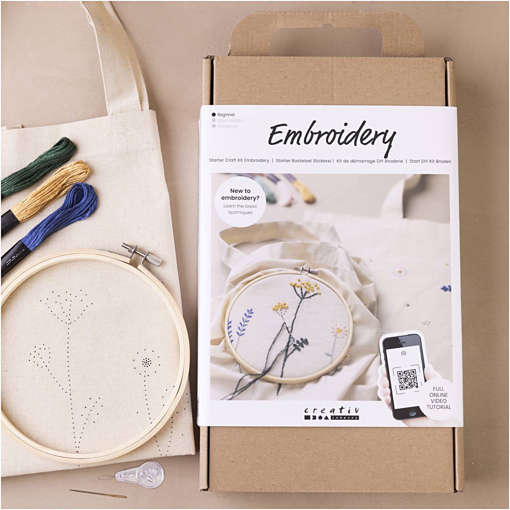 Starter Craft Kit Tikkimine, lilled, 1 pakk - Image 6