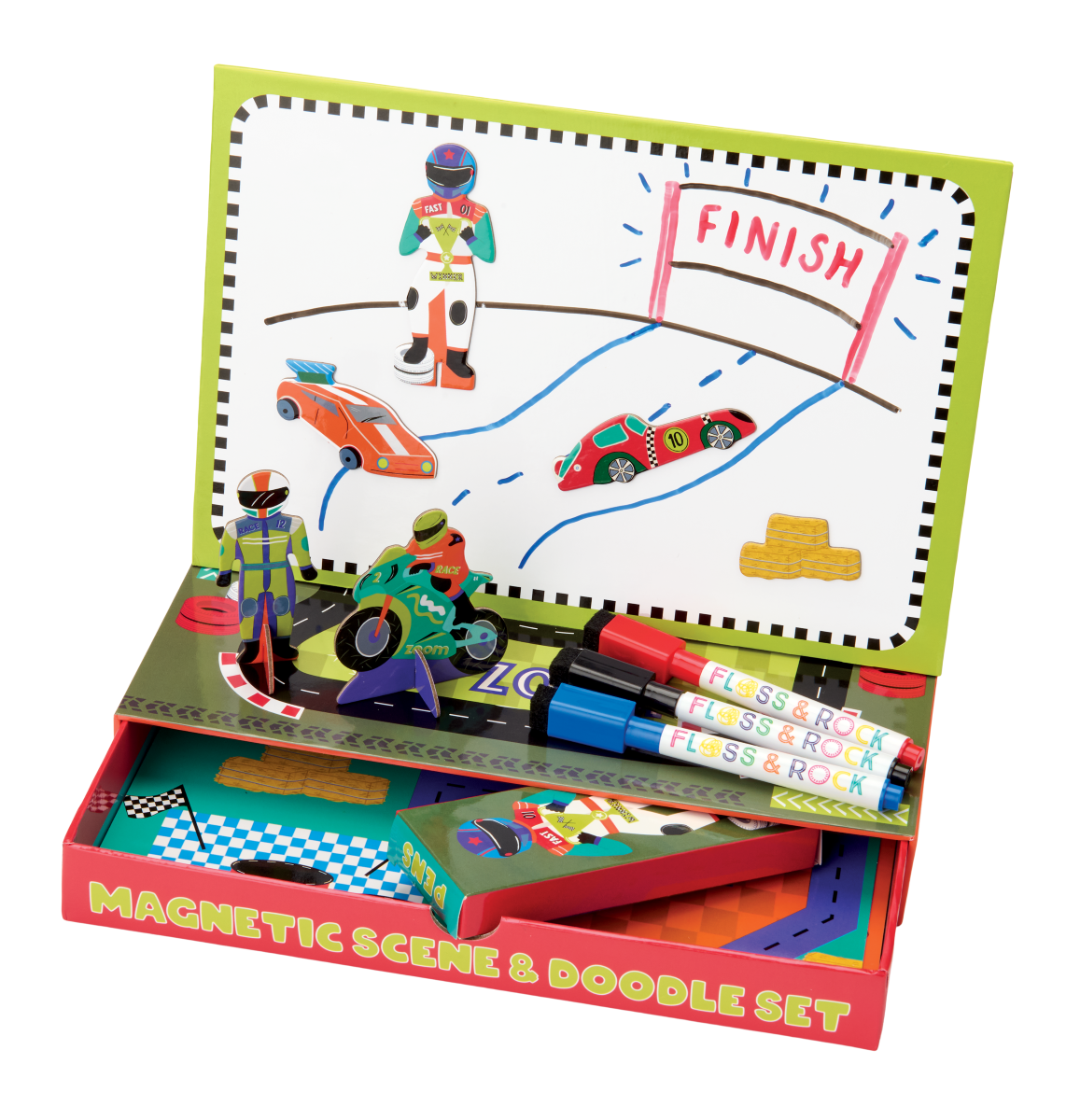 Magnetiline stseen ja joonistuskomplekt, Autod