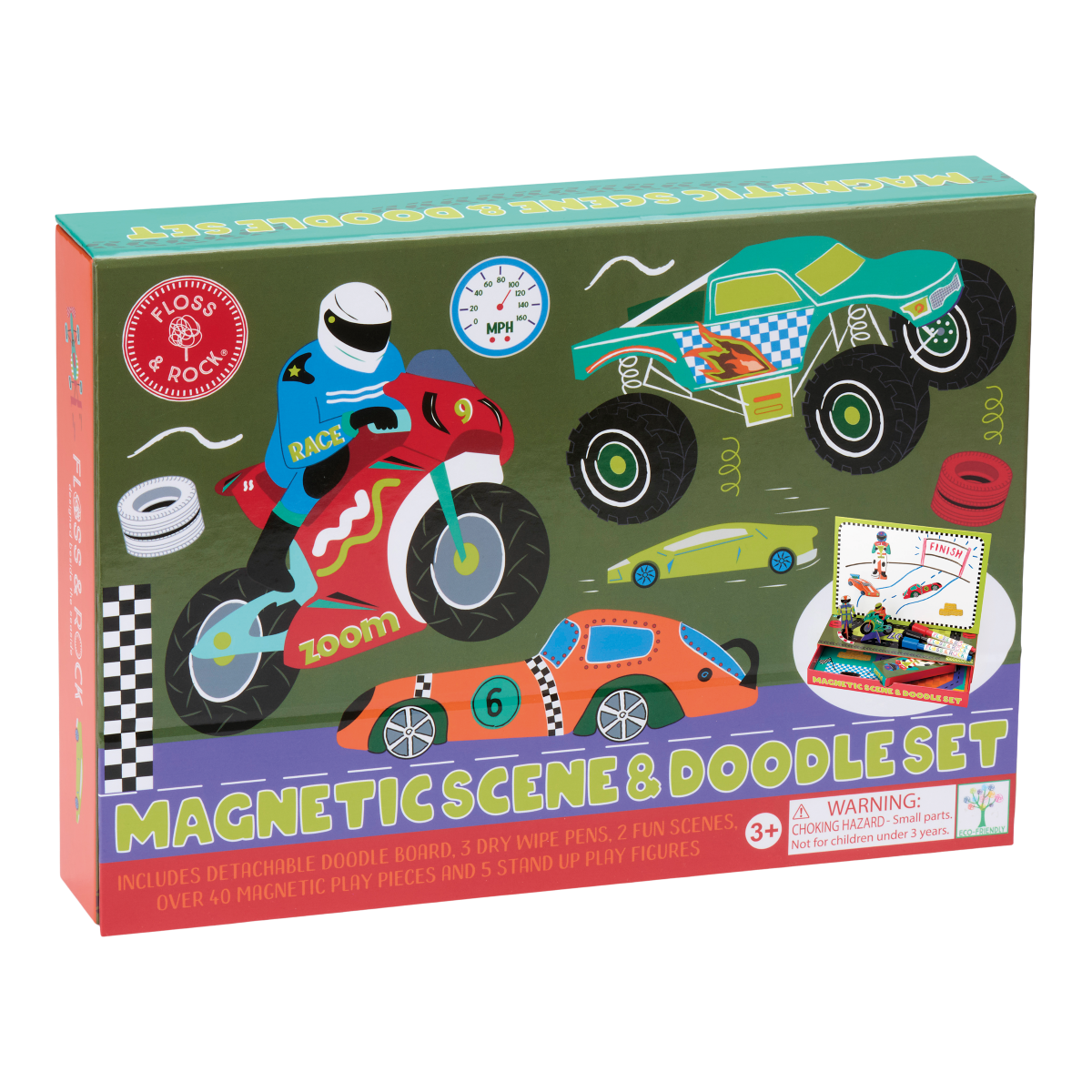 Magnetiline stseen ja joonistuskomplekt, Autod - Image 2