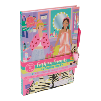 Lukustatav päevik ja pastakas, Fashion Friends, kodus