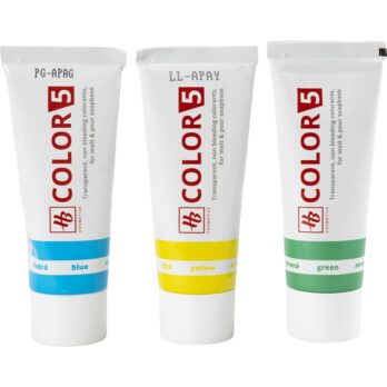 Seebivärv, kollane, roheline, sinine, 3x25 ml, 3x30 g/ 1 pakk