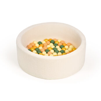 LUDI ümmargune pallibassein, valge