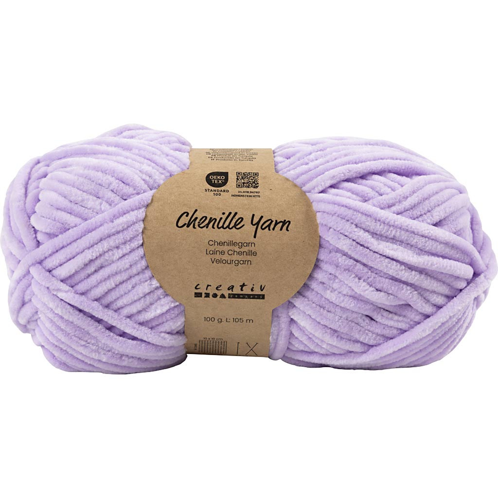 Veluurlõng, pikkus: 105 m, vardad nr 5–6, lilla, 100 g / 1 kerake