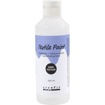 Tekstiilivärv, kattevärv, valge, 250 ml / 1 pudel