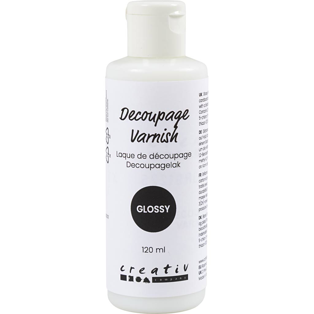 Dekupaažilakk, läikiv, 120 ml / 1 pudel