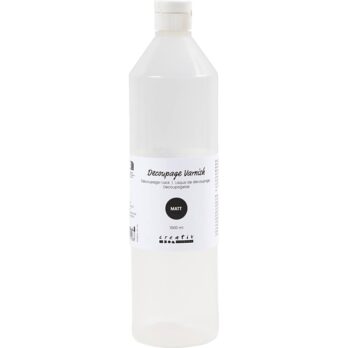 Dekupaažilakk, matt, 1000 ml / 1 pudel