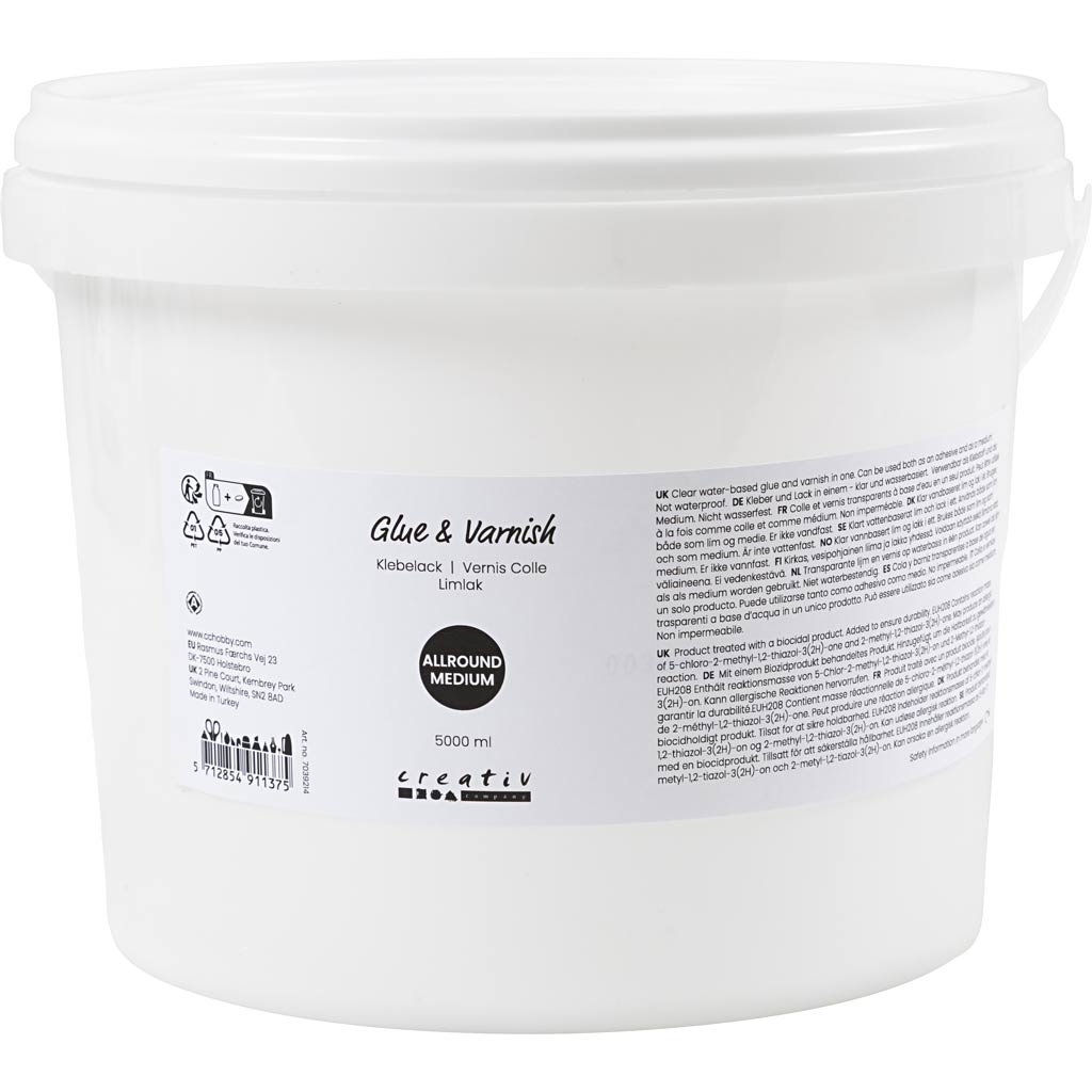 Liim ja lakk, 5000 ml / 1 pudel