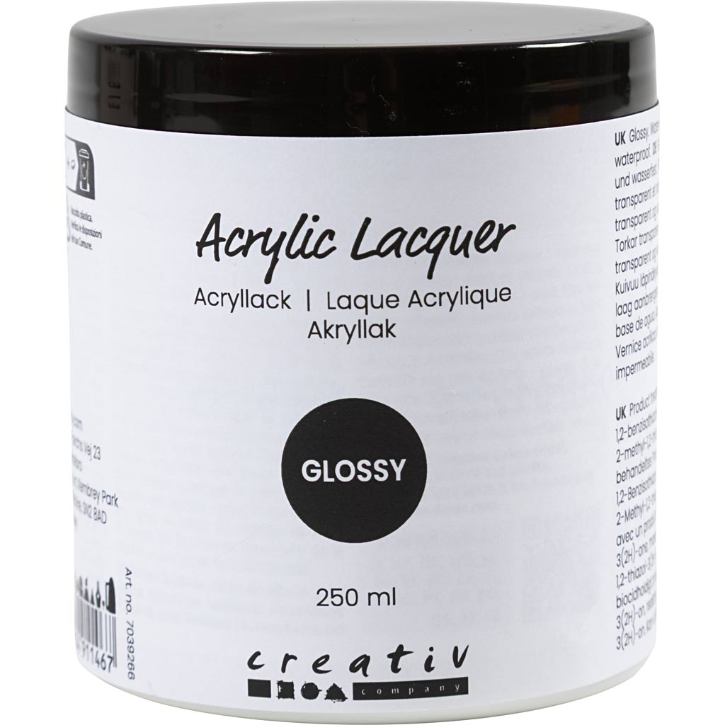 Akrüüllakk, läikiv, 250 ml / 1 pudel