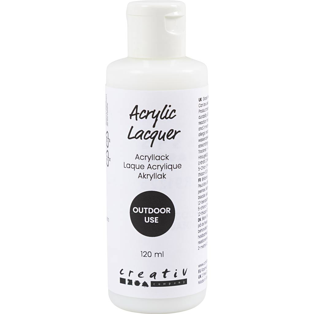 Akrüüllakk, läikiv, veekindel, 120 ml / 1 pudel
