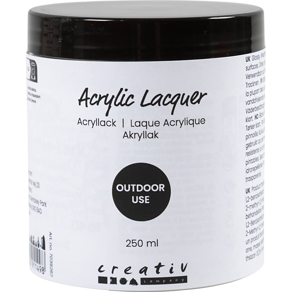 Akrüüllakk, läikiv, veekindel, 250 ml / 1 pudel
