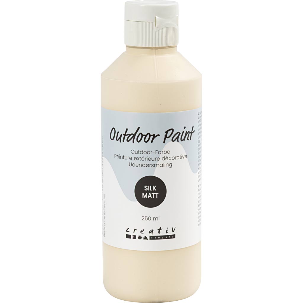 Välisvärv, siidmatte, kattev, valge, 250 ml / 1 pudel