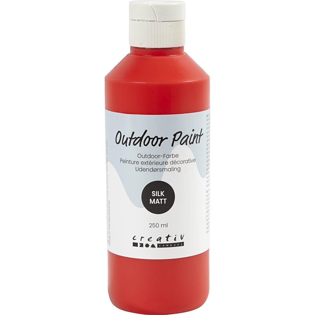 Välisvärv, siidmatte, kattev, punane, 250 ml / 1 pudel