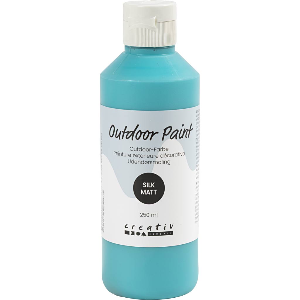 Välisvärv, siidmatte, kattev, türkiissinine, 250 ml / 1 pudel
