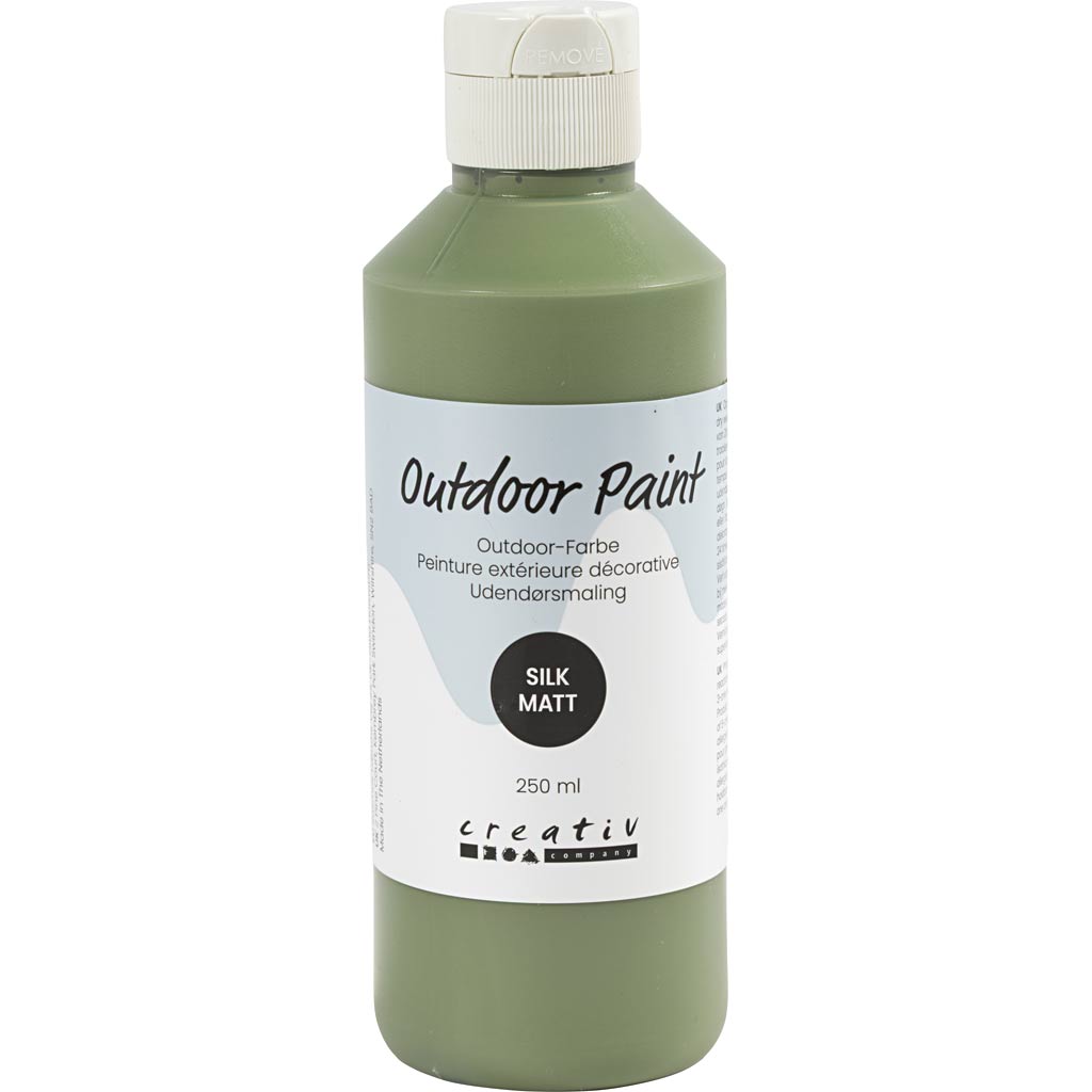 Välisvärv, siidmatte, kattev, oliiviroheline, 250 ml / 1 pudel