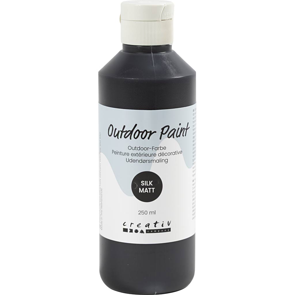 Välisvärv, siidmatte, kattev, must, 250 ml / 1 pudel