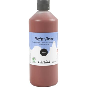 Plakatvärv, matt, poolläbipaistev, beež, 500 ml / 1 pudel