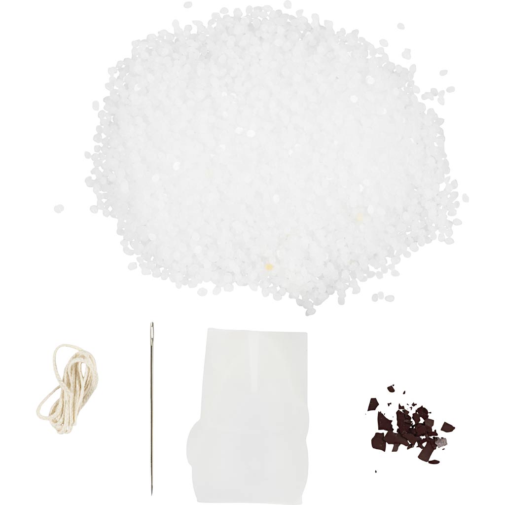 Käsitöökomplekt küünalde valmistamiseks, Jõuluvana, matt-läbipaistev, punane, 1 pakk - Pilt 4