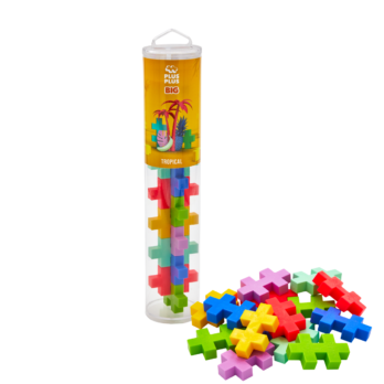Plus Plus ehitusklotsid, BIG troopiline mix, 15